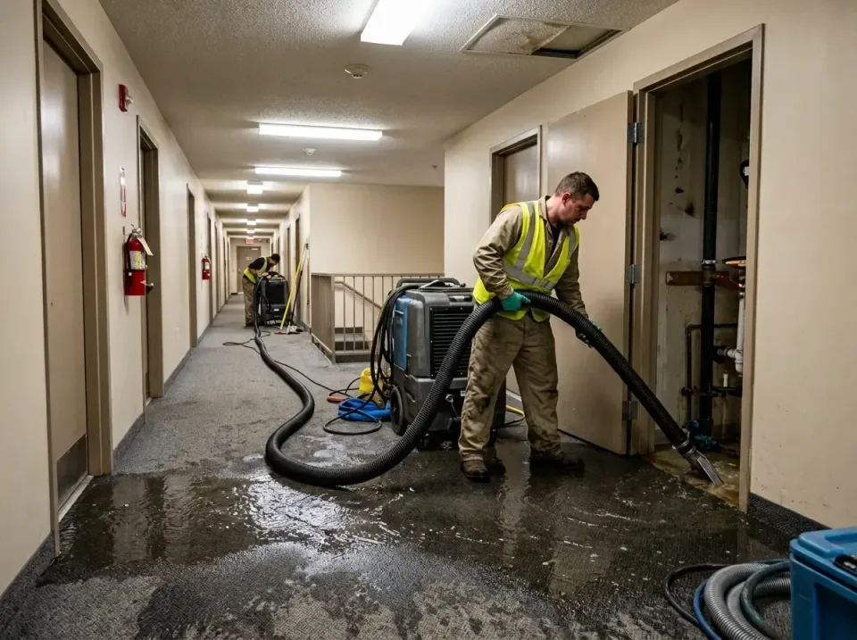 multi-unit-apartment-hallway-f-005 — frequently asked questions, Emergency Burst Pipe Water Extraction & Removal in Presquil…